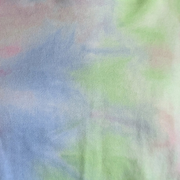 Blank NYC Hoodie Tie Dye Long Sleeve Pullover Ruched Hem Ties Multicolor M NWT - Picture 14 of 16